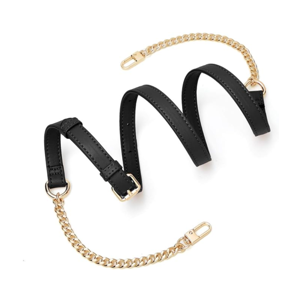 Women's Leather Adjustable Chain Straps for Crossbody Bag